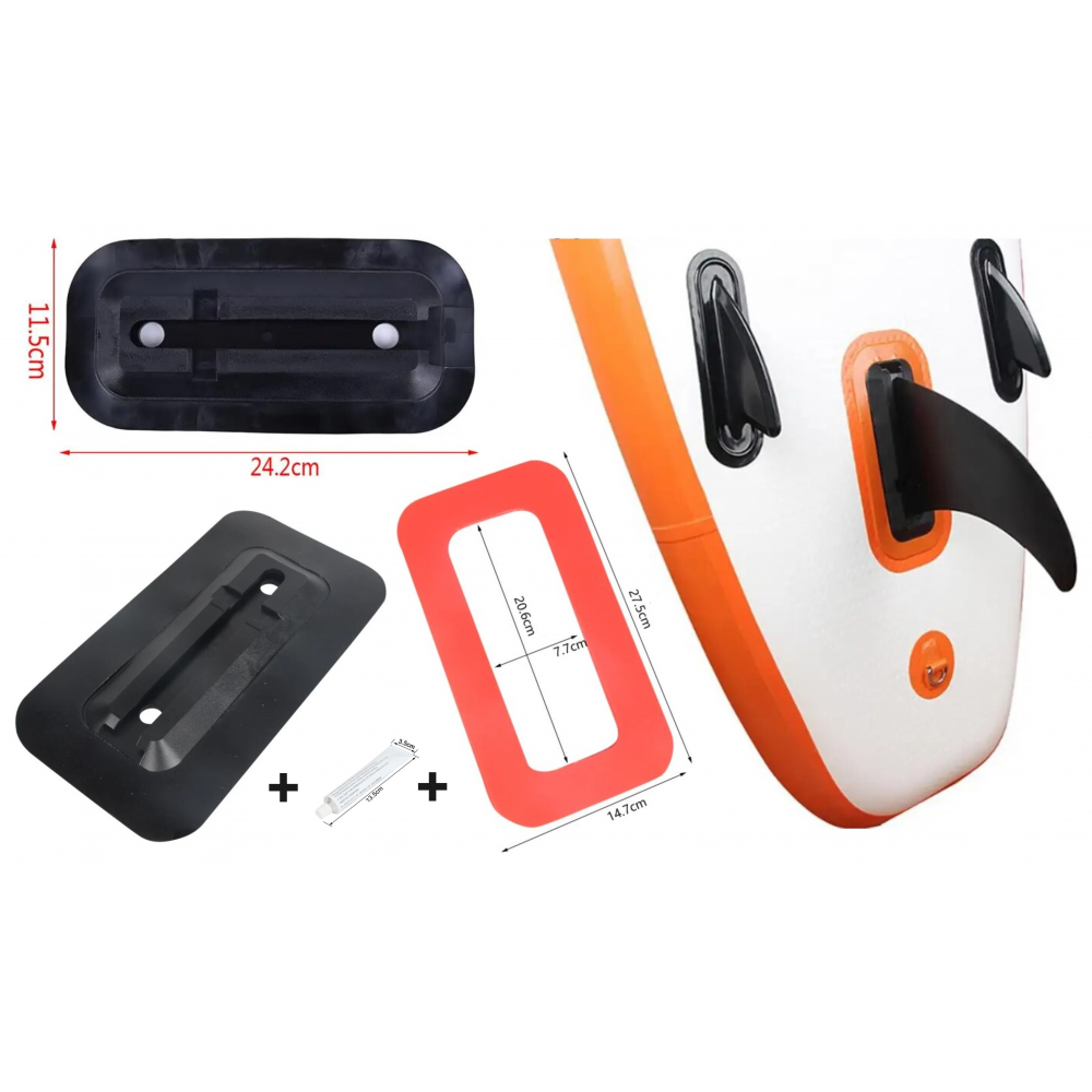 Wavez SUP Glue-On Slide-In Fin Box Kit