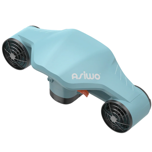 Asiwo Manta 2 underwater scooter in cyan